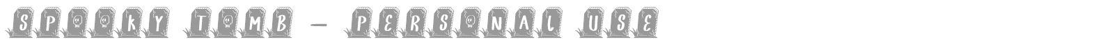 Spooky Tomb font preview